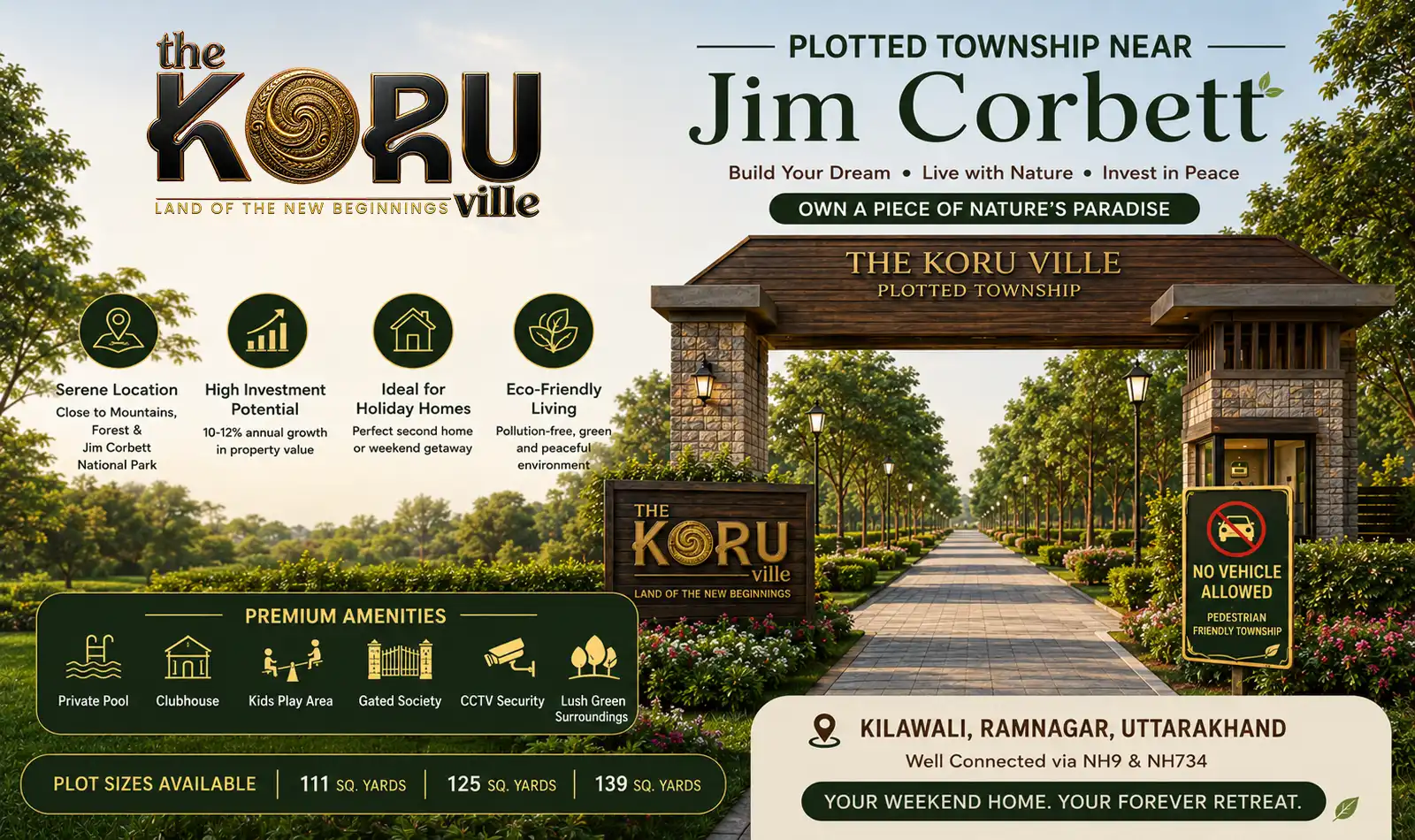How Plotted township near Jim Corbett is An Investment Opportunity