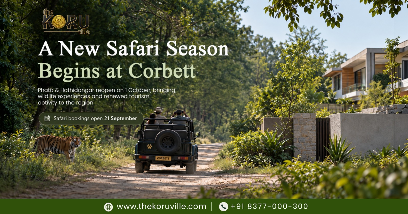 Phato Zone Reopens 1 October: What the New Safari Season Means for Land Buyers Near Jim Corbett
